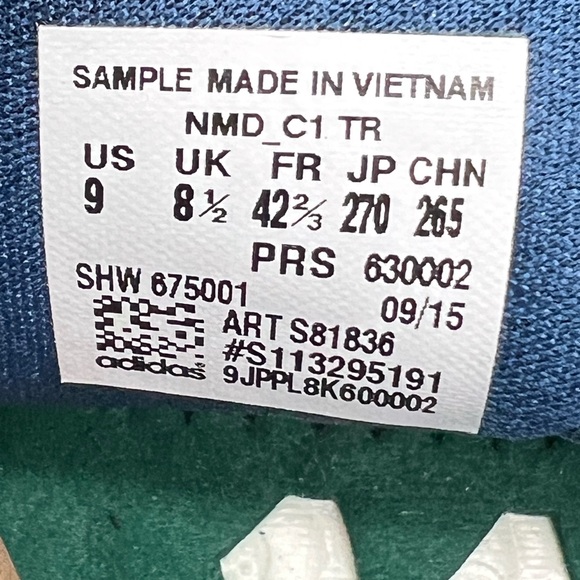 Adidas X Porter NMD C1 TR Chukka SAMPLE Rare Unreleased Teal S81836 Men Shoe 9 - Picture 7 of 13